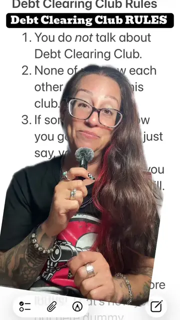 #greenscreen These are the 10 rules to Debt Clearing Club. #pretendplay #payingo