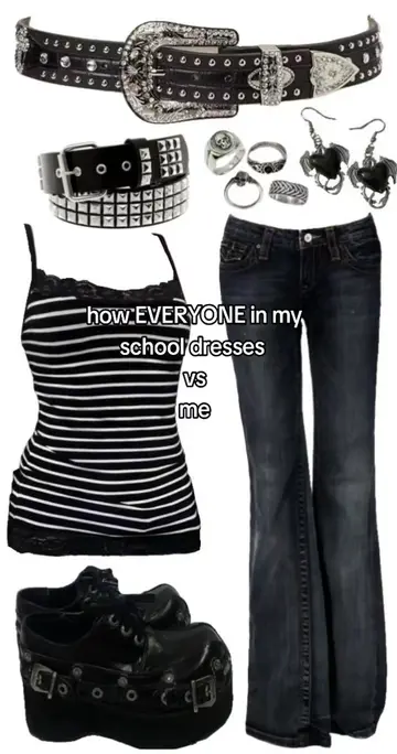credit: @skullxbbyy ♡ how everyone in my school dressed vs me 😭✋🏻 part 2 ⋆ no 