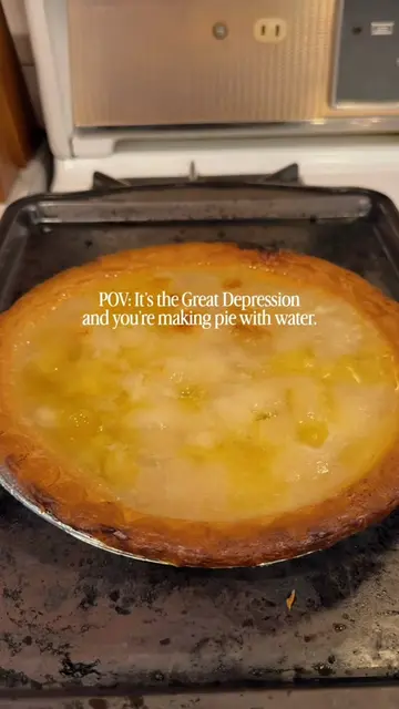 Water Pie is one of those old recipes that tells a much bigger story than the in