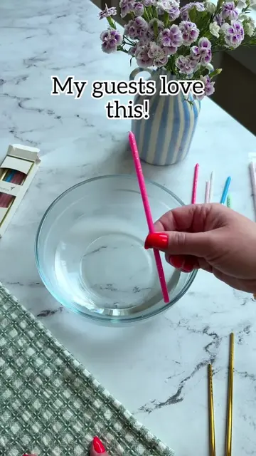 How to make fun whimsical wavy birthday candles! 🎂 #whimsical #birthday #candle