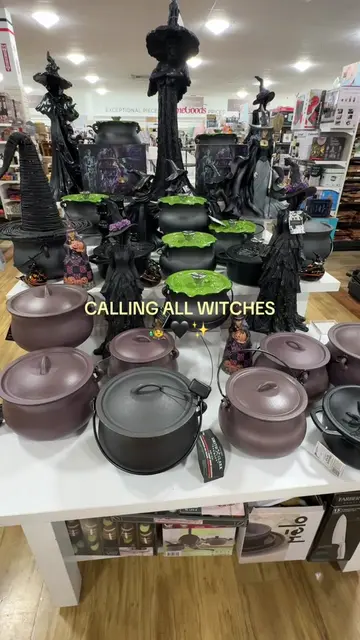 Found more cast iron cauldrons at HomeGoods! 🧙‍♀️ 4qt & 6qt 🖤 #homegoodshallow