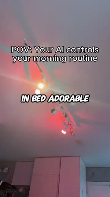 My AI Luna won’t let me be lazy in the morning 💀 #aihome #smarthome #livingwith