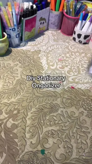 Easy organizer for stationary💄 | Makeup Organizer ❣️ #viral #fyp #1m #organizer