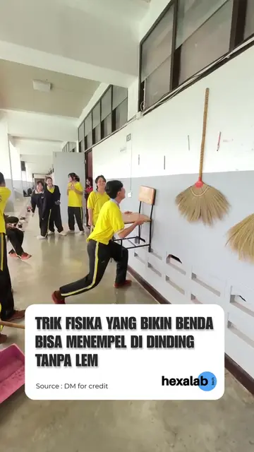 Sebuah video viral menunjukkan cara unik menempelkan berbagai benda ke dinding h
