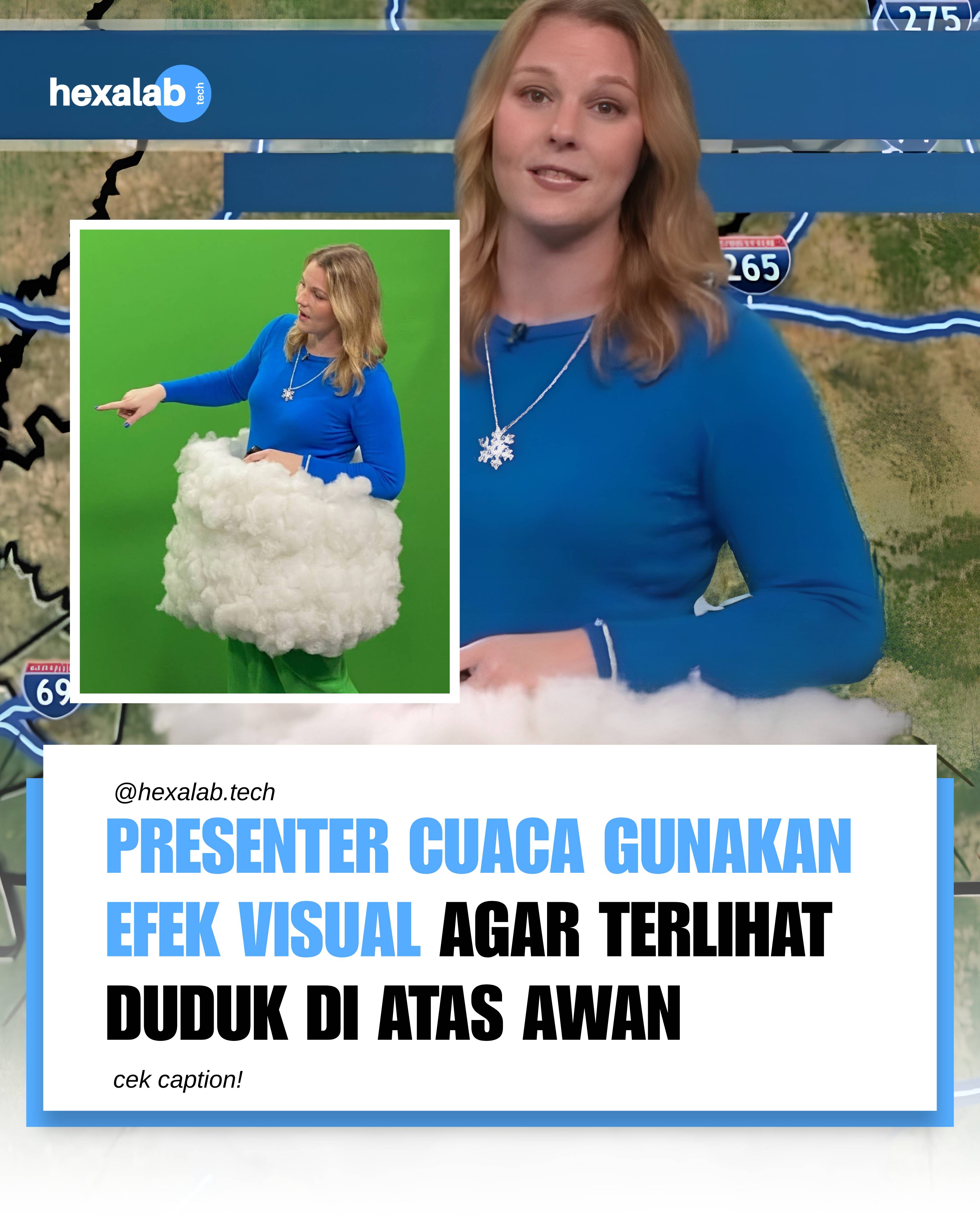 Seorang presenter cuaca menjadi viral karena cara uniknya menyampaikan prakiraan