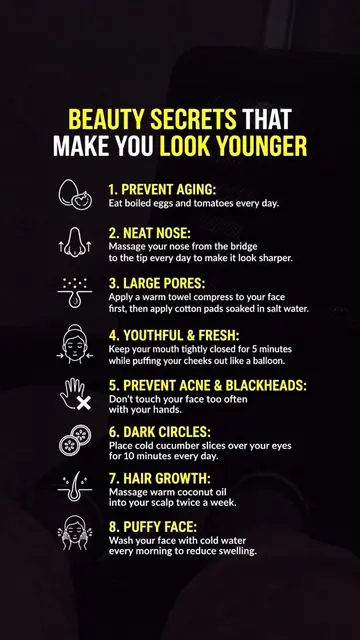 BEAUTY SECRETS THAT MAKE YOU LOOK YOUNGER #value ##DarkFacts #beautyhacks 