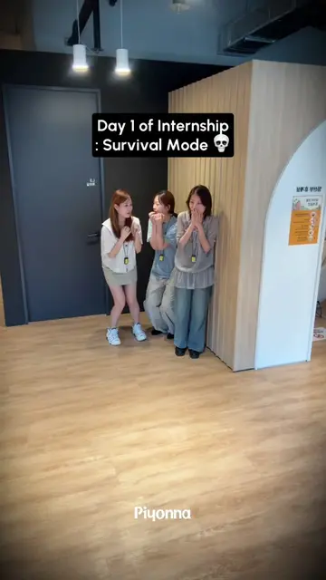🇬🇧 ENGLISH [DAY 1 / 3 interns / 0 survival skills] Three Piyonna skincare inte