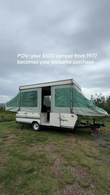 Proof you don’t need a fancy camper to have the best weekends🏕️🌲 miss poppy is