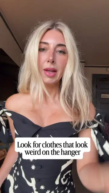 Consignment store shopping tip: look for clothes that look weird on the hanger. 