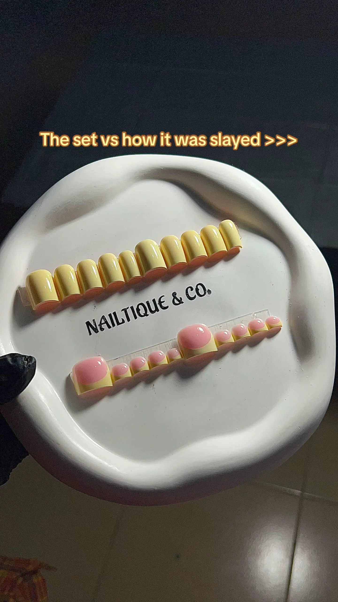 See how one of our viral presson set was slayed. #pressonnails #handmadenails #a