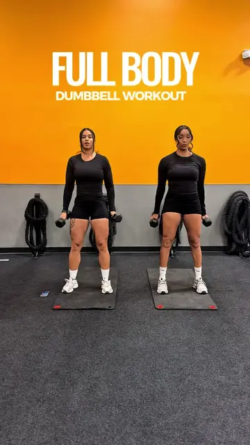 Save this FULL BODY dumbbell workout 🔥💪🏽 3 rounds. Dumbbells only. Whole body