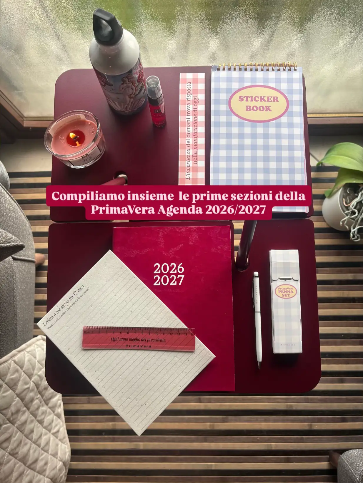 In questi giorni sarò via e non avrò l'agenda con me quindi ho deciso di "antici