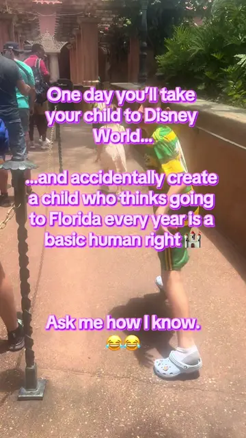 It starts so innocently. 🥹🏰 “We’ll take them to Disney World while they’re lit