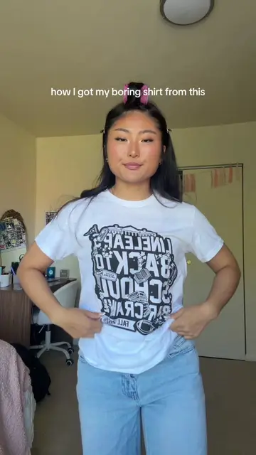 a lil diy moment to make shirt look less boring :) #DIY #fashion #pennstate #top
