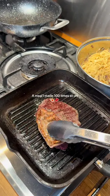Creamy steak pasta 🤤 using @SaffronAlley steak obvsssss!!! I’d make this as a t