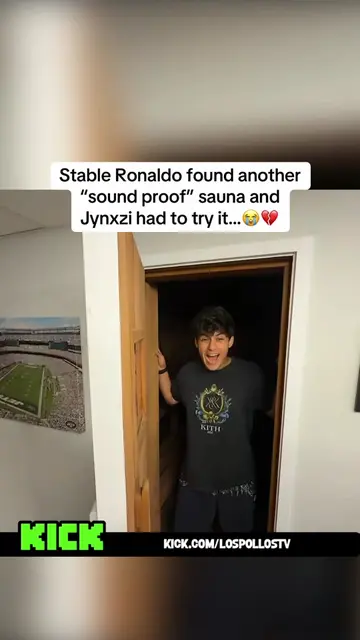 Stable Ronaldo found another “sound proof” sauna and Jynxzi had to try it…😭💔 L