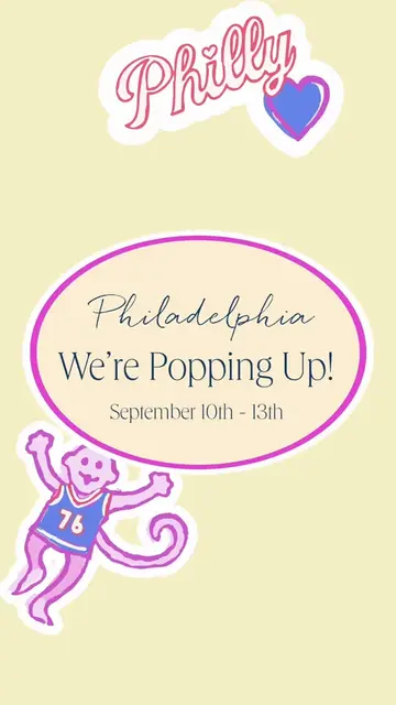 Philly, we’re popping up! 🐒❤️✨ Join us September 10th-13th at Suburban Square t