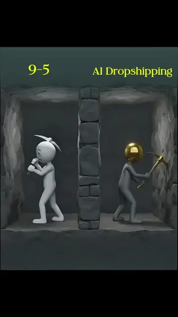 A 9-5 caps your income no matter how hard you work, AI dropshipping doesn't have
