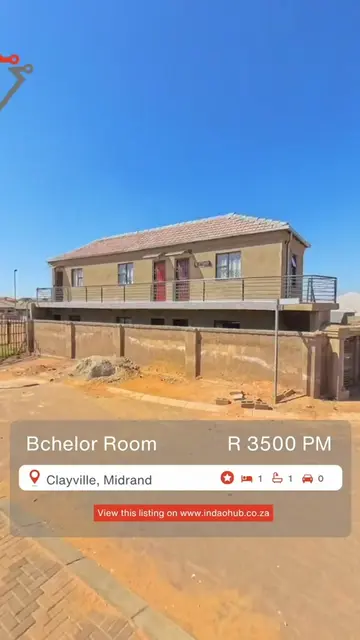 🏠 BACHELOR ROOM FOR RENT | CLAYVILLE EXT 78 💰 RENT: R3,500 PM 🔐 Deposit: R2,0