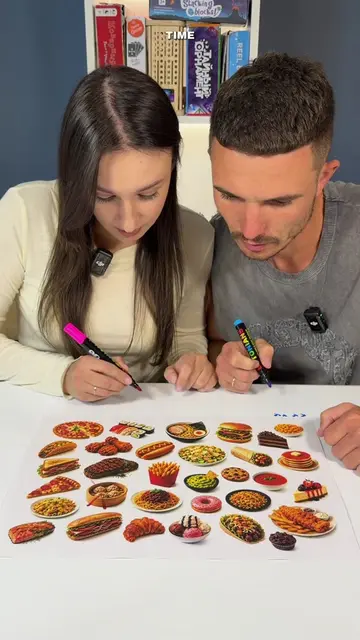 Find the food that your friend wished for you😱😱😱#challenge #game #couplechall