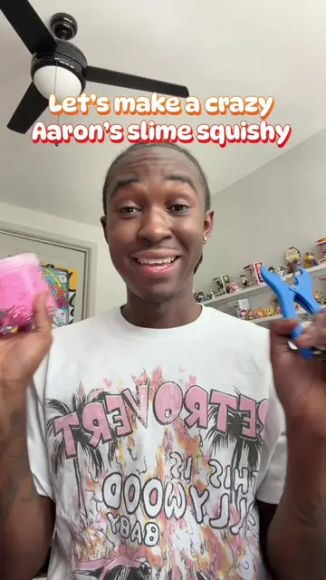 Let’s make my first ever squishy 😮 #crazyaarons #squishy #DIY #squishies #slime