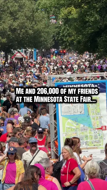 You haven’t seen crowds until you’ve been to the @mnstatefair.  #mnstatefair #mi
