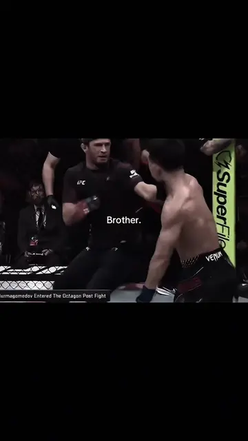 Usman Nurmagomedov c’est introduit dans la cage pour venir en aide à son frère U