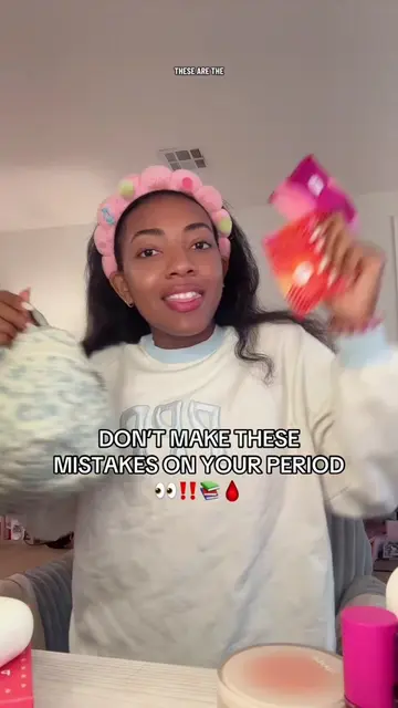 Some of these period mistakes are making your week harder than it needs to be 😭