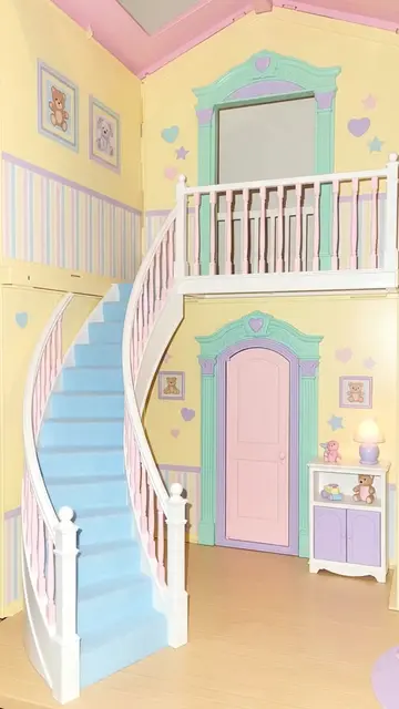 Barbie doll house set💗🎀💗💗🎀💗 #usa #dollhouse #barbiedollhouse #miniaturehou