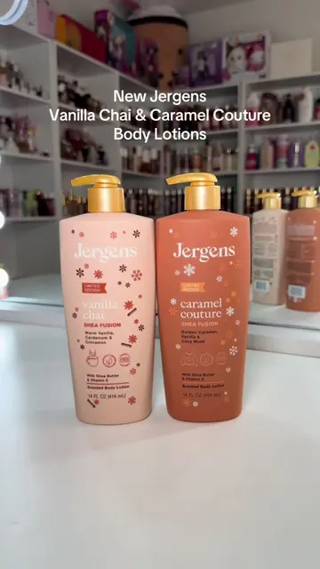 New Jergens vanilla chai and caramel couture body lotions 🧴 Which one are you t