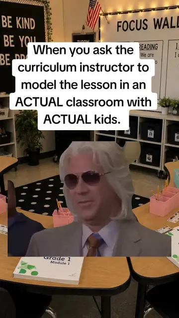 Because somehow every lesson works perfectly during PD when the students are ima