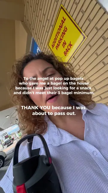 some angels don’t have wings, they just bless you with the yummiest bagel!  @Pop