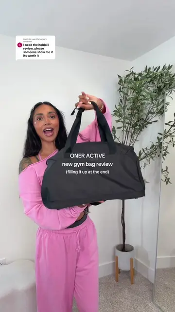 Replying to @user life hacks NEW GYM BAG review @Oner Active dc SULY 💗 drops Th