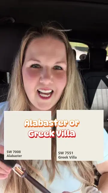 Alabaster or Greek Villa? 🤍 Both are beautiful warm whites, but they give very 