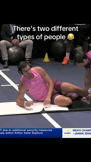 Wait for Sinner 🤣 #USOpen #sinner #alcaraz #tennis #lol 