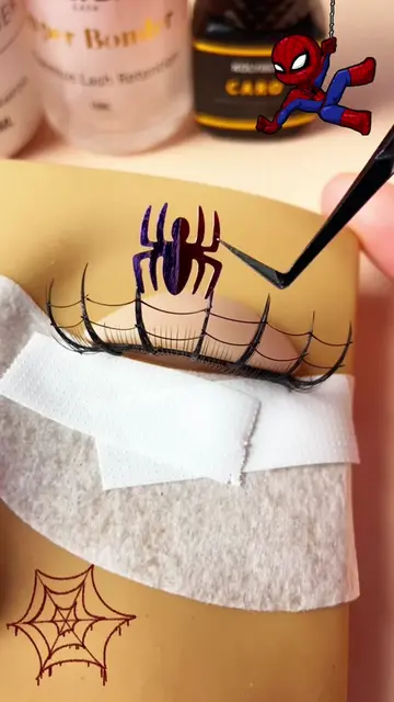 🕷️ Spider-Man, but make it lashes! 👀 🕸️ Spiky, webby & totally eye-catching ✨