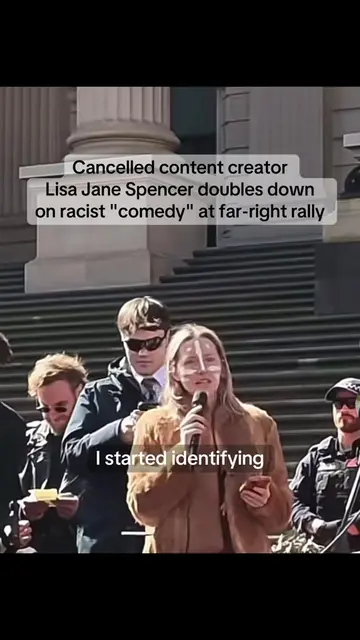 Lisa Jane Spencer, a self-described comedian, sparked backlash over a series of 