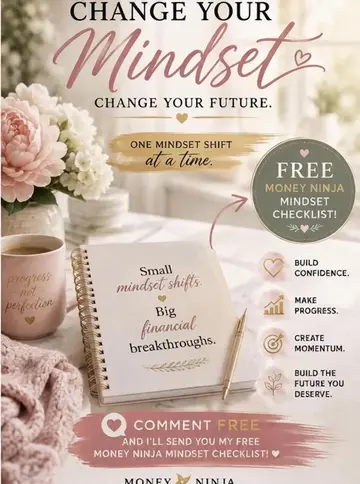 FREE Money Mindset Checklist!  Your mindset is the foundation of your financial 