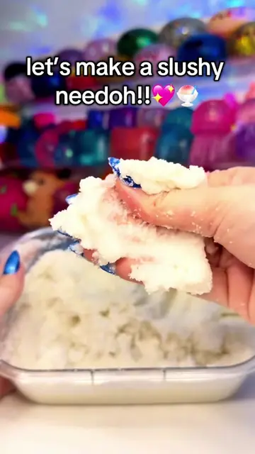 Making a slushy needoh!!#needoh #squishy #fidgettoys #asmr