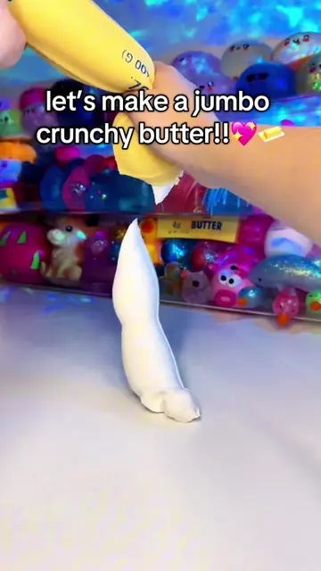 Making a jumbo crunchy butter!!#needoh #squishy #fidgettoys #asmr