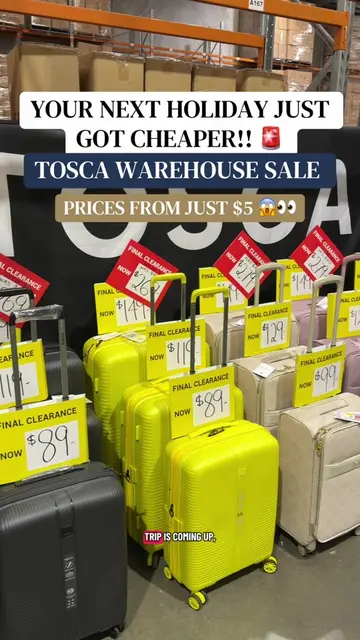 🎒 The luggage, handbags & travel accessories warehouse sale, great for Father's