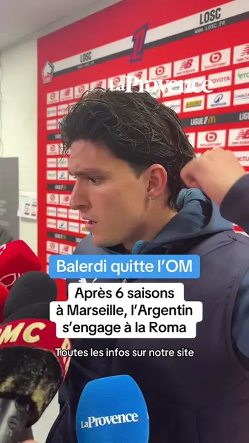 ✈️ Leonardo Balerdi quitte l’OM et s’engage à l’AS Roma  Il aura passé 6 saisons