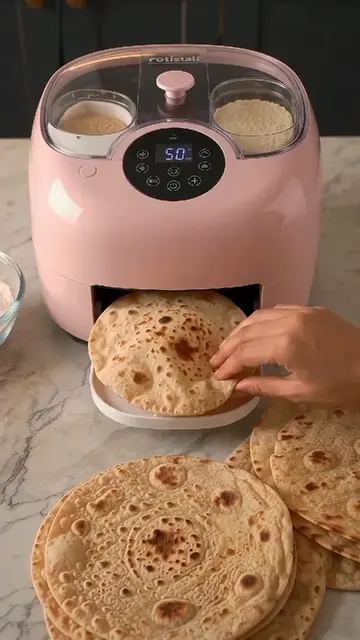 The viral automatic flatbread maker actually works?! 🤯 #kitchengadgets #tiktokm