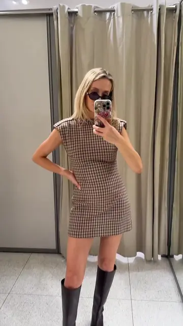 Knee high boots and mini dresses for autumn 😍 I’m wearing a small in all of the