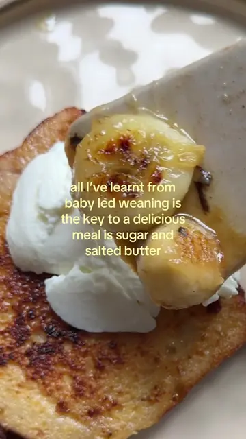 Happy to be proven wrong 🤷  🧑‍🍳 Caramelised banana French toast  #blw #babyle