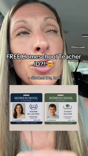 Did you know homeschool parents can make a FREE homeschool teacher ID?! 🤯📚 You
