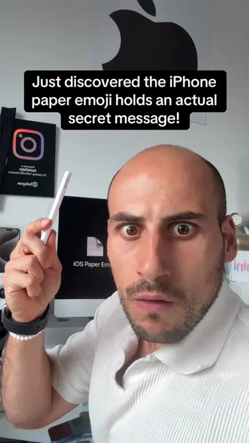 Apple put a secret in the iPhone paper 📄 emoji! You should also check out Apple