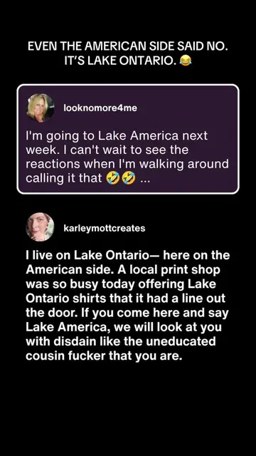 Imagine announcing: “I’m going to Lake America next week! I can’t wait to see ev