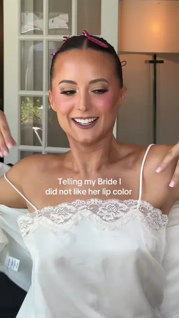 Before I even handed my bride the mirror… I already knew the lip was going to th