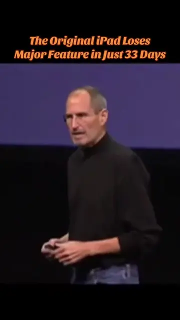 This iPad promise lasted 33 days. When Steve Jobs unveiled the original iPad, on